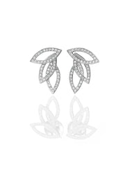 Diamonds Leaves Earrings