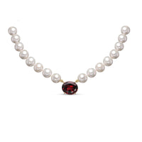 Pearls and Red Garnet