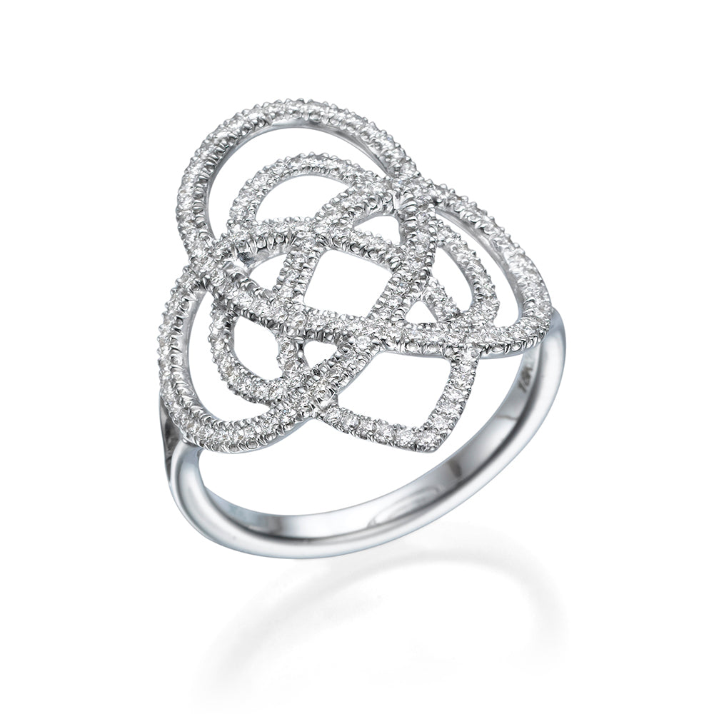 Diamonds Arabesque Statement Ring