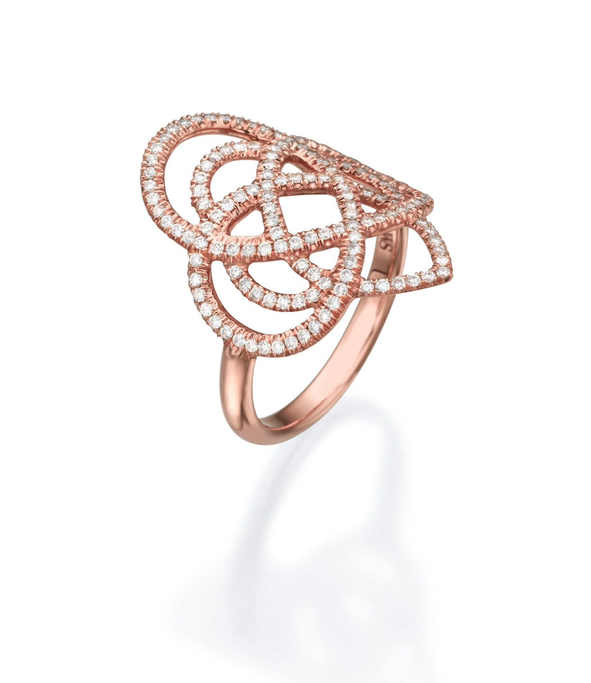 Diamond Arabesque Statement Ring