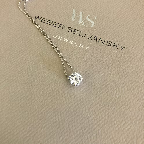 Diamond solitaire Necklace