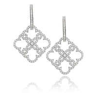 Diamonds Lace Earrings  and  Pendant