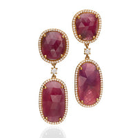 Ruby and Diamonds Earrings