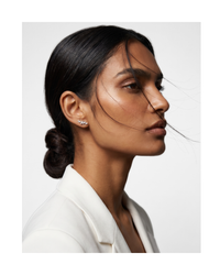 Four Diamonds Leaves Earrings