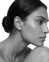 Four Diamonds Leaves Earrings