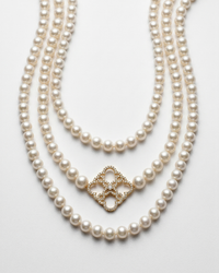 Pearls and Diamonds Lace Necklace