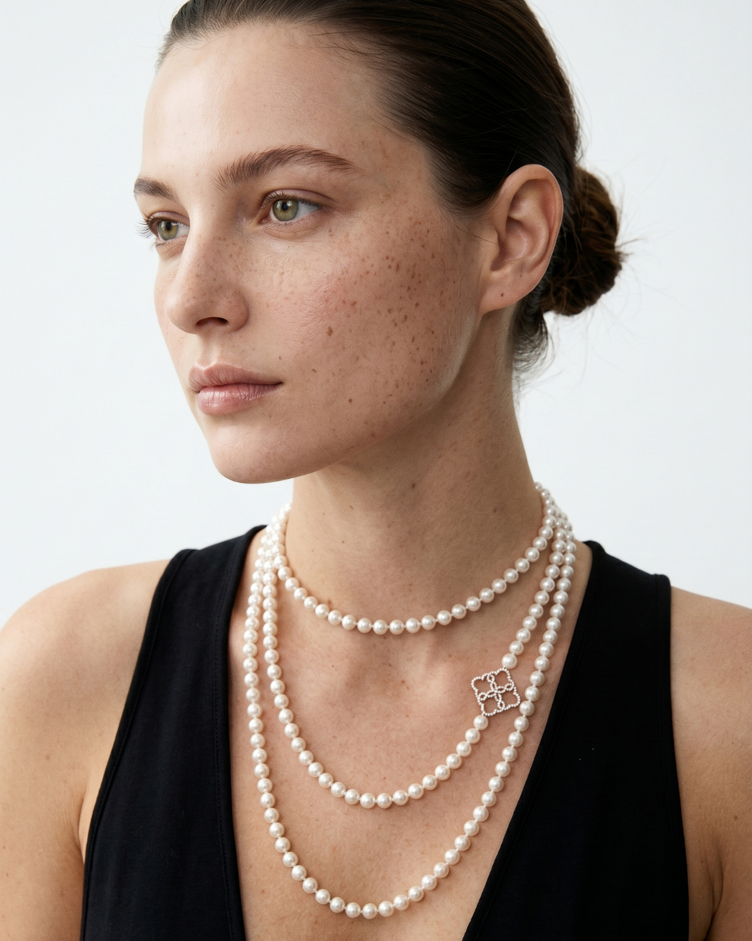 Pearls and Diamonds Lace Necklace