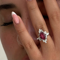 Tourmaline and Diamond Statement Ring